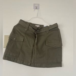 Brand new mini skirt army green